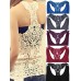 Women Sexy Lace Sleeveless Vest Hollow Out Tank Top More Color Vest