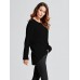 Women Plus Size Autumn Loose Batwing Long Sleeve Tops T-shirt