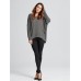 Women Plus Size Autumn Loose Batwing Long Sleeve Tops T-shirt