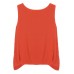 L-5XL Casual Lady Soft Reversible Layer Solid Sleeveless Tank Tops