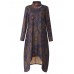 Vintage Women Printing Dress