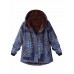  L-5XL Casual Women Block Print Hooded Fleece Thicken Coat