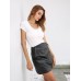 S-5XL Sexy Women Black High Waist Mini Bodycon Skirts