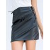 S-5XL Sexy Women Black High Waist Mini Bodycon Skirts