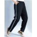 Casual Women Sports Side Stripe Splicing Harem Pants