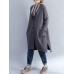 Plus Size Women Pure Cotton Coat