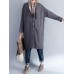 Plus Size Women Pure Cotton Coat