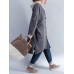 Plus Size Women Pure Cotton Coat