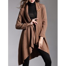 Plus Size Casual Women Woolen Cloak coats