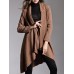 Plus Size Casual Women Woolen Cloak coats