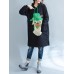 Plus Size Casual Women Cartoon Hooded Thick Sweatshirt