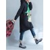 Plus Size Casual Women Cartoon Hooded Thick Sweatshirt