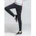 XS-4XL Casual Women Sports Elastic Waist Thick Trousers