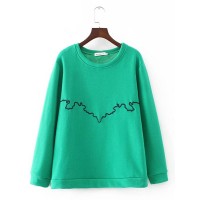 Plus Size Casual Women Fleece Sweatshirts