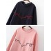 Plus Size Casual Women Fleece Sweatshirts