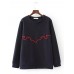 Plus Size Casual Women Fleece Sweatshirts