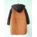 Casual Women Fleece Splicing Coats with Pockets