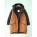 Casual Women Fleece Splicing Coats with Pockets