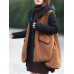 Casual Women Fleece Splicing Coats with Pockets