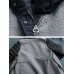 Casual Women Fleece Splicing Coats with Pockets