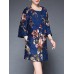 Plus Size Elegant Women Floral Printed Coats