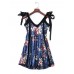 Plus Size Eleglant Women Sleeveless Floral Gold Velvet Dresses