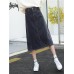 3XS-6XL Casual Women Corduroy A-Line Mid-Long Skirts