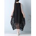 Elegant Women Sleeveless Lace Long Maxi Dress