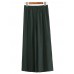 Plus Size Casual Women Green Wide Leg Pants