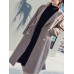 Plus Size Casual Women plaid Wool Coats