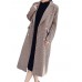 Plus Size Casual Women plaid Wool Coats