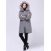 Plus Size Casual Women Faux Fur Collar Hooded Woolen Coats