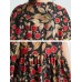 Plus Size Casual Women Printed Short Sleeve Dress