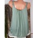 Plus Size Solid Color Rayon Sleeveless Tank Tops