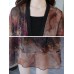 Women Floral Print Semi-sheer Two Pieces Dress