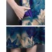 Chinese Style Floral Print Pocket Dress