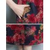 Floral Print Short Sleeve Pocket Dress