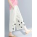 Women Vintage Embroidery Wide Leg Loose Pants