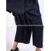 Women Fashion Adjustable Waist Blouse and Wide Leg Pants Suit