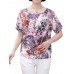 Plus Size Women Elegant O-neck Chiffon Suit