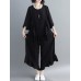 Women Fashion Ruffles Blouse and Pants Suit