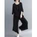 Women Fashion Ruffles Blouse and Pants Suit