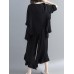 Women Fashion Ruffles Blouse and Pants Suit