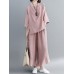 Women Fashion Ruffles Blouse and Pants Suit