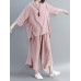 Women Fashion Ruffles Blouse and Pants Suit