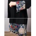 Vintage Patchwork Floral Hem Long Sleeve Long Dress