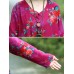 Floral Elastic Waist Long Sleeve Maxi Dress