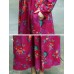 Floral Elastic Waist Long Sleeve Maxi Dress