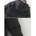 Women Solid Color Zipper Hooded Thick Winter Coats