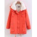 Women Winter Lapel Thick Fur Coats with Pockets